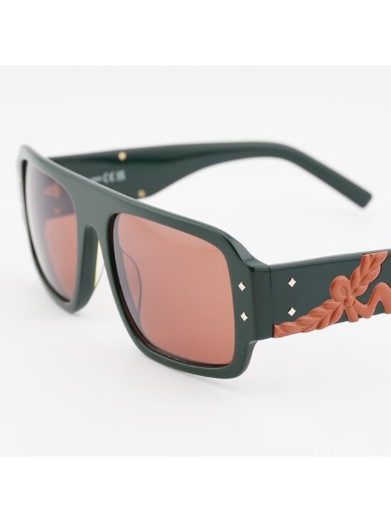 MCM MW0022 96J Sunglasses Green Square Frame, Roviex Lenses main image 9